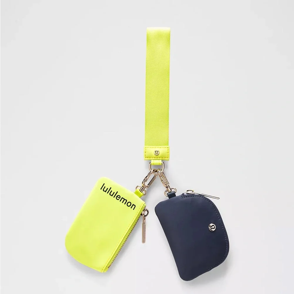 Lululemon Dual Pouch Wristlet- Sour Grape/Club Blue